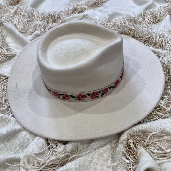 Anthropologie Wyeth x Frida Kahlo Rafaela Crema Hat Wool OS NEW main image 6